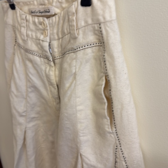 Marithe Francois Girbaud: Cream Wide-Leg Pants - Picture 5 of 16